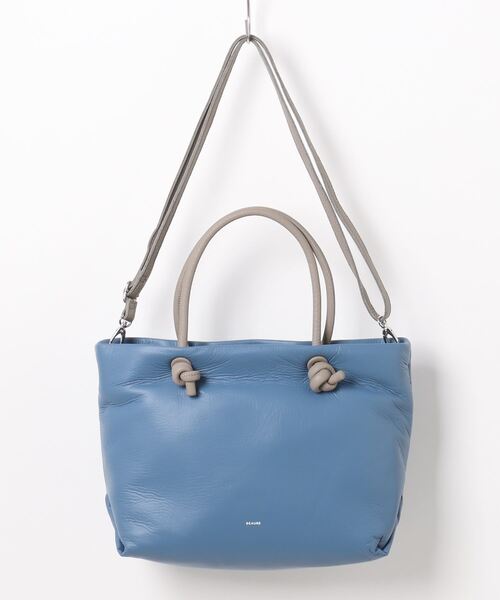 Jines(ジネス)の「ソフトボディ 2WAYショルダーBAG【BEAURE】(トートバッグ・レディース・アッシュブラウン/ブルー・フリー)」の15枚目の写真