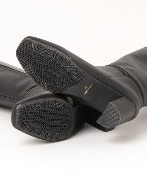 Bou Jeloud（ブージュルード）の「スクエアトゥロングブーツ（ブーツ・レディース・ブラック/ダークブラウン・M/L）」の8枚目の写真