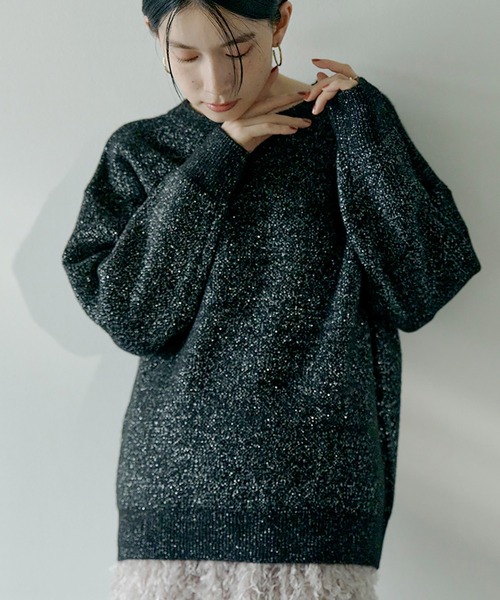 エアリービッグシルエットニット