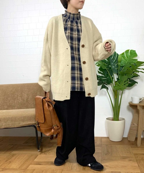 CRB(シーアールビー)の「コーデュロイイージーパンツ(カーゴパンツ・レディース・アイボリー/ブラック/カーキ/ブルー/オレンジ/ベージュ/ライム/ライトグレー・F)」の20枚目の写真