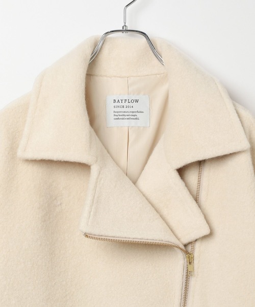 BAYFLOW（ベイフロー）の「[軽い着心地]ウーリーライダースコート