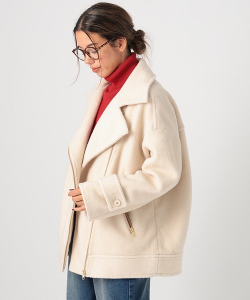 BAYFLOW（ベイフロー）の「[軽い着心地]ウーリーライダースコート