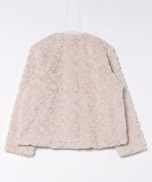 HUIT bouquet(ユイット)の「セレクト パール エコファー コート HUIT(その他アウター・レディース・ブラック/グレイッシュベージュ・M)」の19枚目の写真