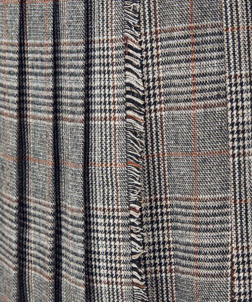 COMME CA ISM（コムサイズム）の「ラップ風プリーツスカート（スカート・レディース・チェック/ダークブラウン・MEDIUM/LARGE）」の16枚目の写真