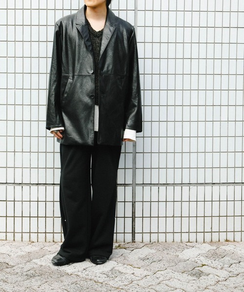 70▢＃Re:room フェイクレザーセットアップ TS0630-12 70▢＃Re:room フェイクレザーセットアップ TS0630-12