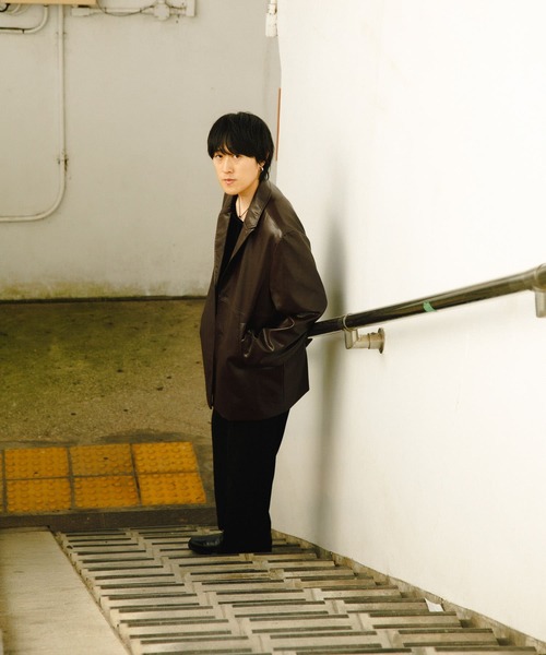SENSE OF PLACE by URBAN RESEARCH(センスオブプレイスバイアーバンリサーチ)の「フェイクレザーミドルジャケット(その他アウター・メンズ・ブラック/ブラウン・MEDIUM/LARGE)」の9枚目の写真