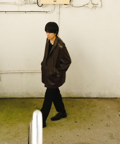SENSE OF PLACE by URBAN RESEARCH(センスオブプレイスバイアーバンリサーチ)の「フェイクレザーミドルジャケット(その他アウター・メンズ・ブラック/ブラウン・MEDIUM/LARGE)」の11枚目の写真