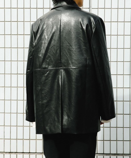 極美品　URBAN COLLECTION テーラードジャケット　本革　ブラック 楽天市場】△送料無料△ テーラード メンズ ジャケット【PU