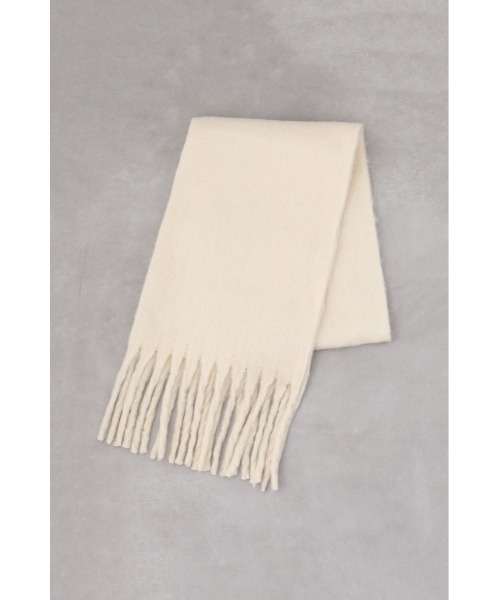 AZUL by moussy（アズールバイマウジー）の「フラッフィーストール（ストール/ショール・レディース・マルチ/アイボリー/ブルー系その他/レッド・FREE）」の7枚目の写真