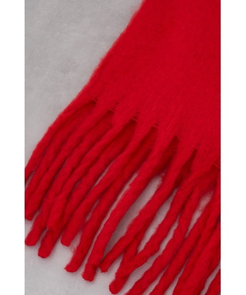 AZUL by moussy（アズールバイマウジー）の「フラッフィーストール（ストール/ショール・レディース・マルチ/アイボリー/ブルー系その他/レッド・FREE）」の21枚目の写真