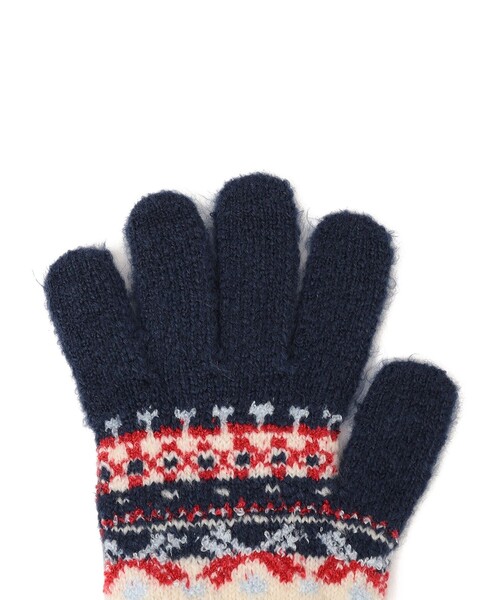 SHIPS（シップス）の「SHIPS KIDS:ジャカード グローブ（手袋・キッズ・ブラウン/ネイビー・SMALL/MEDIUM）」の5枚目の写真