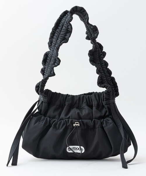 OUTDOOR PRODUCTS（アウトドアプロダクツ）の「OUTDOOR PRODUCTS/アウトドアプロダクツ　絞りハンドバッグ（ハンドバッグ・レディース・ブラック/カーキ/パープル・ONE SIZE）」の2枚目の写真