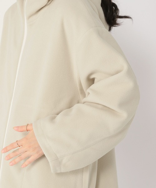 studio CLIP(スタディオクリップ)の「【一部店舗先行発売/撥水加工】フリースリバーシブルコート(ブルゾン・レディース・ブラック/ベージュ/アイボリー・FREE)」の8枚目の写真