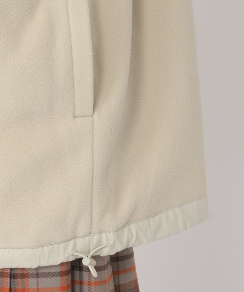 studio CLIP(スタディオクリップ)の「【一部店舗先行発売/撥水加工】フリースリバーシブルコート(ブルゾン・レディース・ブラック/ベージュ/アイボリー・FREE)」の7枚目の写真