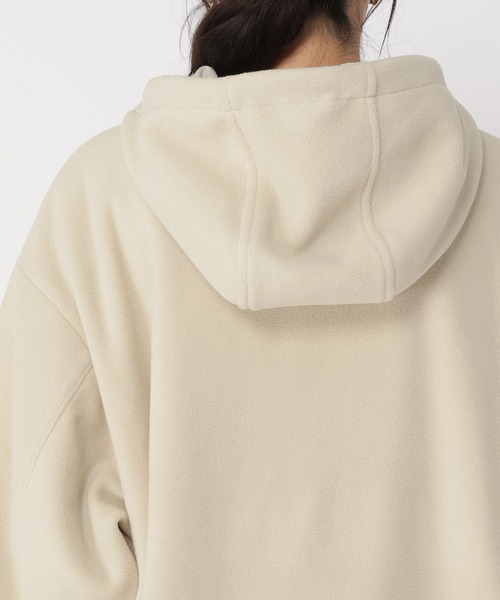 studio CLIP(スタディオクリップ)の「【一部店舗先行発売/撥水加工】フリースリバーシブルコート(ブルゾン・レディース・ブラック/ベージュ/アイボリー・FREE)」の5枚目の写真