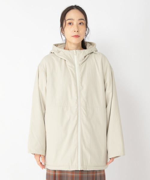 studio CLIP(スタディオクリップ)の「【一部店舗先行発売/撥水加工】フリースリバーシブルコート(ブルゾン・レディース・ブラック/ベージュ/アイボリー・FREE)」の4枚目の写真