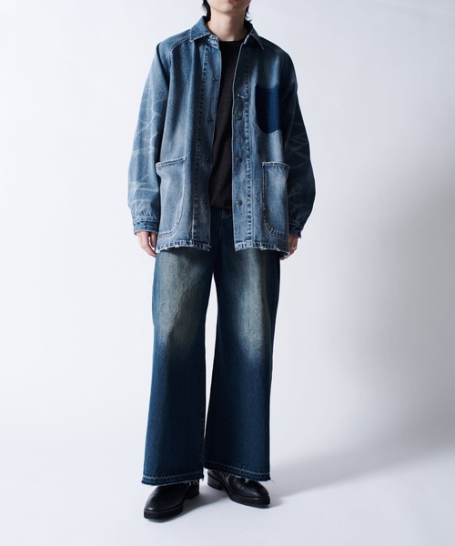 comoli 25ss デニムカバーオール COMOLI (コモリ) デニム ワークジャケット