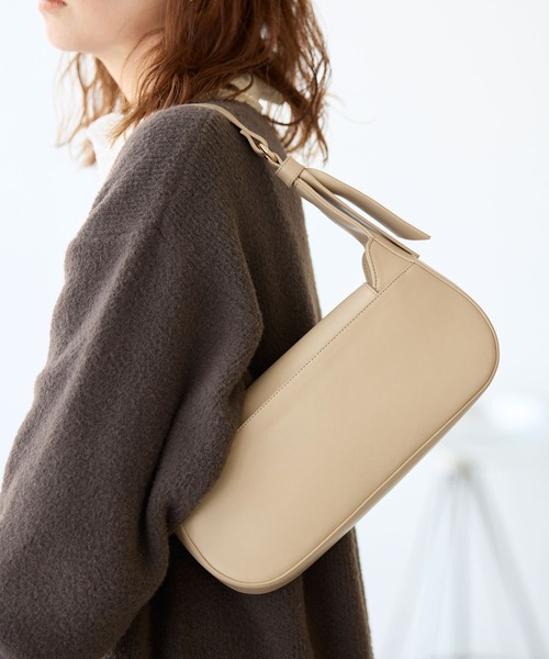 ROPE' PICNIC(ロペピクニック)の「リボンディテールワンハンドルバッグ(ハンドバッグ・レディース・ブラック/ベージュ・FREE)」の14枚目の写真