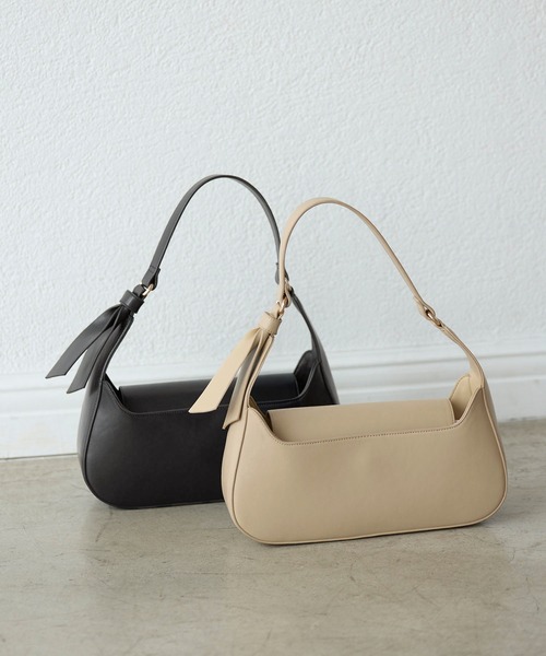 ROPE' PICNIC(ロペピクニック)の「リボンディテールワンハンドルバッグ(ハンドバッグ・レディース・ブラック/ベージュ・FREE)」の16枚目の写真