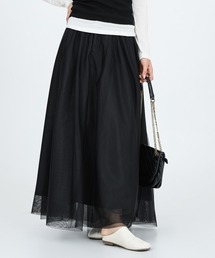 SUWDEE（スーディー）の「organdy gather skirt（スカート）」