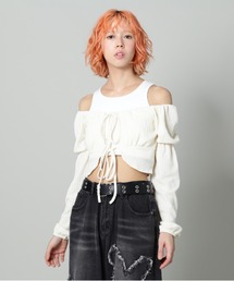 tシャツ SIS/エスアイエス/ギャザートップス レディース メンズ SIS｜エスアイエス（レディース）のTシャツ/カットソー通販