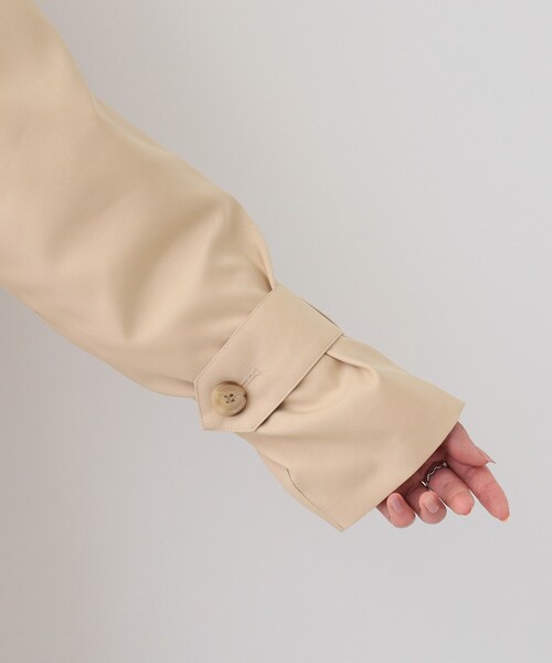 DRESKIP(ドレスキップ)の「【S-LL/防花粉/撥水】ミドル丈トレンチコート(トレンチコート・レディース・ライトグレー/ベージュ/ブラック・01/02/03/04)」の4枚目の写真