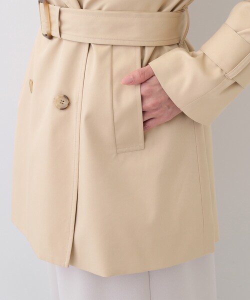 DRESKIP(ドレスキップ)の「【S-LL/防花粉/撥水】ミドル丈トレンチコート(トレンチコート・レディース・ライトグレー/ベージュ/ブラック・01/02/03/04)」の5枚目の写真