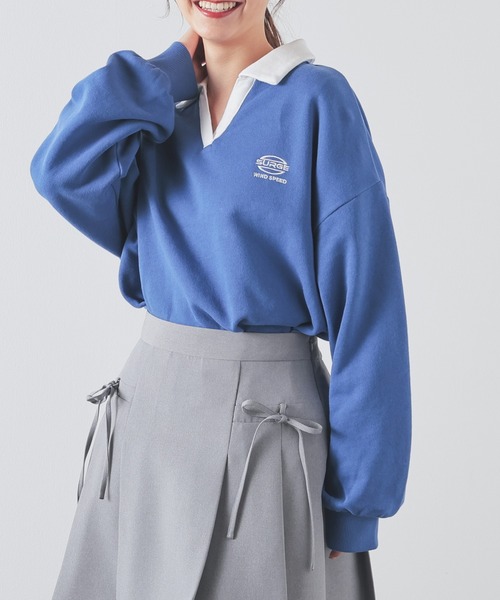 Honeys（ハニーズ）の「衿付ゆるトップス（Tシャツ/カットソー）」 - WEAR