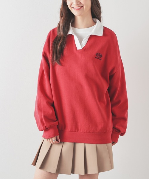 BIGシャツL☆ハニーズ好きドレスキップ好きcoen好きKOE好き無印良品に KOBE LETTUCE コットン コットン混ルーズビッグシャツトップス