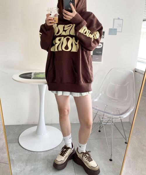 WEGO(ウィゴー)の「WEGO/厚底ラインスニーカー(スニーカー・レディース・ブラウン系その他/ホワイト/キャメル/ブラック・MEDIUM/LARGE/SMALL)」の20枚目の写真