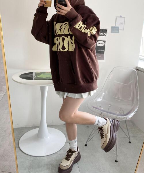 WEGO(ウィゴー)の「WEGO/厚底ラインスニーカー(スニーカー・レディース・ブラウン系その他/ホワイト/キャメル/ブラック・MEDIUM/LARGE/SMALL)」の21枚目の写真