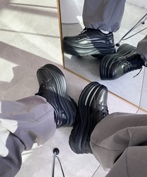 WEGO | WEGO/【24年秋冬新作】厚底ラインスニーカー(スニーカー)