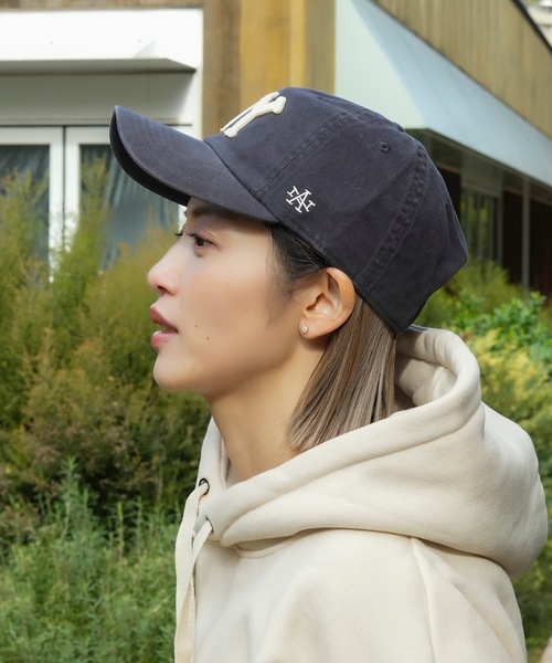 アメリカンニードル NYロゴ刺繍 ベースボールキャップ ベージュ/ブラック CAP/AMERICAN NEEDLE(アメリカンニードル)New York Black