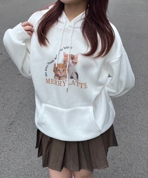 子猫デザインパーカー