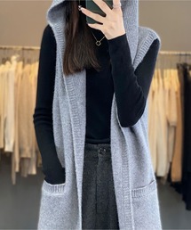 ニット フード付き」に該当するレディースのベストファッション
