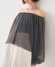 EMMA　ROUGE VIF | 【一部店舗限定】チュールオフショルブラウス(シャツ/ブラウス)