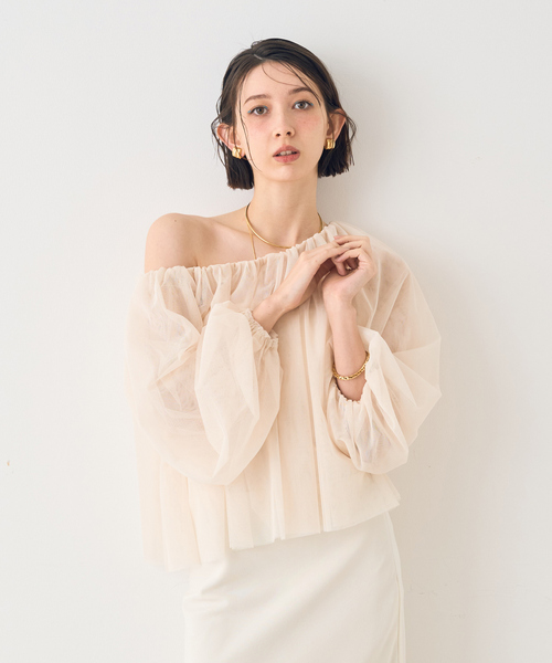 【激安通販 オンラインショップ】日用品 EMMA ROUGE VIF（エマルージュヴィフ）の「【一部店舗限定】3way トップス