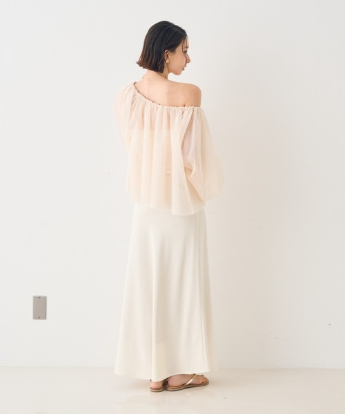 セール】【一部店舗限定】3wayオフショルチュールブラウス