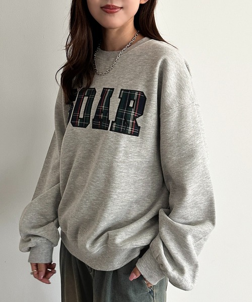 apres jour mignon(アプレジュールミニョン)の「ロゴアソートスウェット【ZOZOTOWN限定アイテム】(スウェット・レディース・ナチュラル/杢グレー/アイボリー/ネイビー・フリー/X-LARGE)」の3枚目の写真