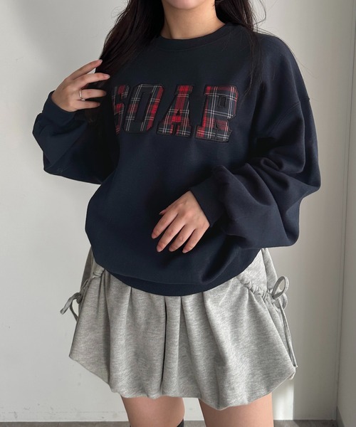 apres jour mignon(アプレジュールミニョン)の「ロゴアソートスウェット【ZOZOTOWN限定アイテム】(スウェット・レディース・ナチュラル/杢グレー/アイボリー/ネイビー・フリー/X-LARGE)」の1枚目の写真