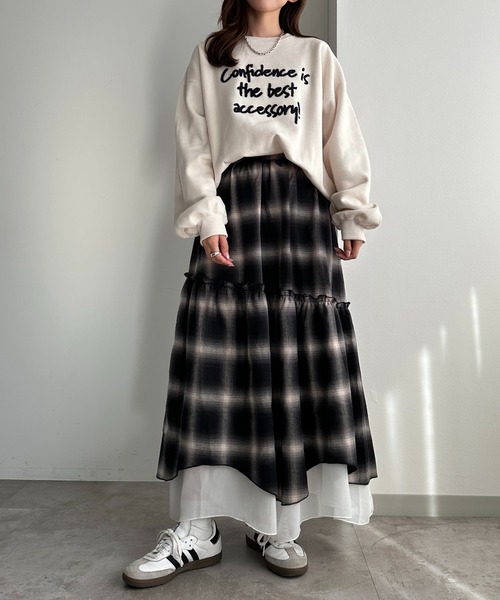 apres jour mignon(アプレジュールミニョン)の「ロゴアソートスウェット【ZOZOTOWN限定アイテム】(スウェット・レディース・ナチュラル/杢グレー/アイボリー/ネイビー・フリー/X-LARGE)」の8枚目の写真