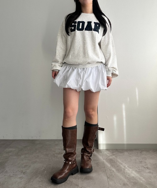 apres jour mignon(アプレジュールミニョン)の「ロゴアソートスウェット【ZOZOTOWN限定アイテム】(スウェット・レディース・ナチュラル/杢グレー/アイボリー/ネイビー・フリー/X-LARGE)」の20枚目の写真