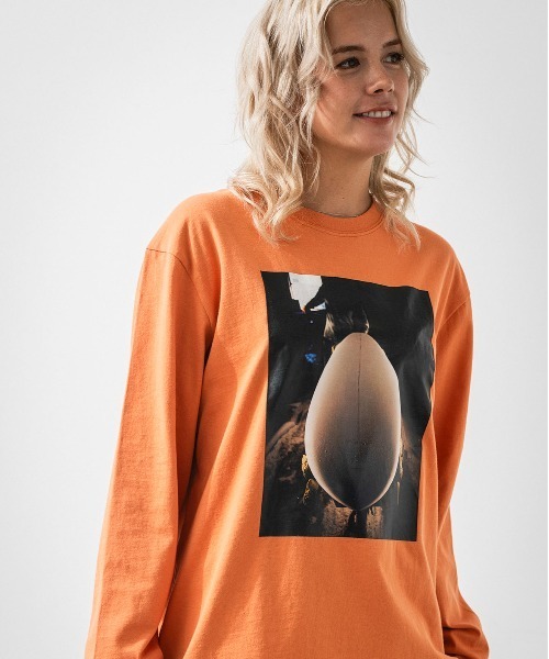 OFFSHORE(オフショア)の「SHAPING L/S TEE(Tシャツ/カットソー・メンズ・オレンジ/ホワイト・XL/L/M/S)」の2枚目の写真