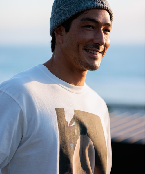OFFSHORE(オフショア)の「SHAPING L/S TEE(Tシャツ/カットソー・メンズ・オレンジ/ホワイト・XL/L/M/S)」の3枚目の写真