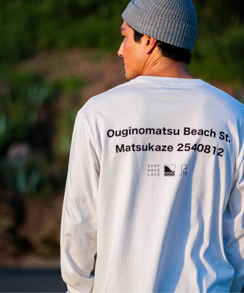 OFFSHORE(オフショア)の「SHAPING L/S TEE(Tシャツ/カットソー・メンズ・オレンジ/ホワイト・XL/L/M/S)」の5枚目の写真