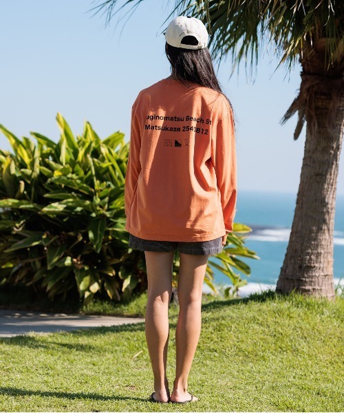 OFFSHORE(オフショア)の「SHAPING L/S TEE(Tシャツ/カットソー・メンズ・オレンジ/ホワイト・XL/L/M/S)」の7枚目の写真