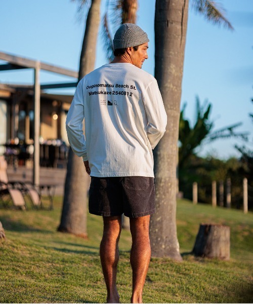 OFFSHORE(オフショア)の「SHAPING L/S TEE(Tシャツ/カットソー・メンズ・オレンジ/ホワイト・XL/L/M/S)」の8枚目の写真