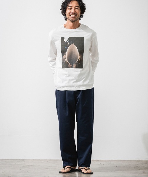 OFFSHORE(オフショア)の「SHAPING L/S TEE(Tシャツ/カットソー・メンズ・オレンジ/ホワイト・XL/L/M/S)」の9枚目の写真
