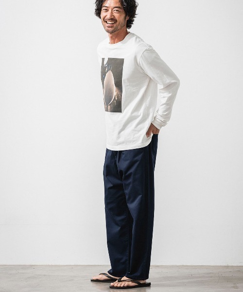OFFSHORE(オフショア)の「SHAPING L/S TEE(Tシャツ/カットソー・メンズ・オレンジ/ホワイト・XL/L/M/S)」の10枚目の写真
