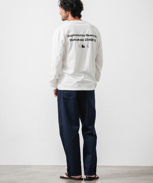 OFFSHORE(オフショア)の「SHAPING L/S TEE(Tシャツ/カットソー・メンズ・オレンジ/ホワイト・XL/L/M/S)」の11枚目の写真